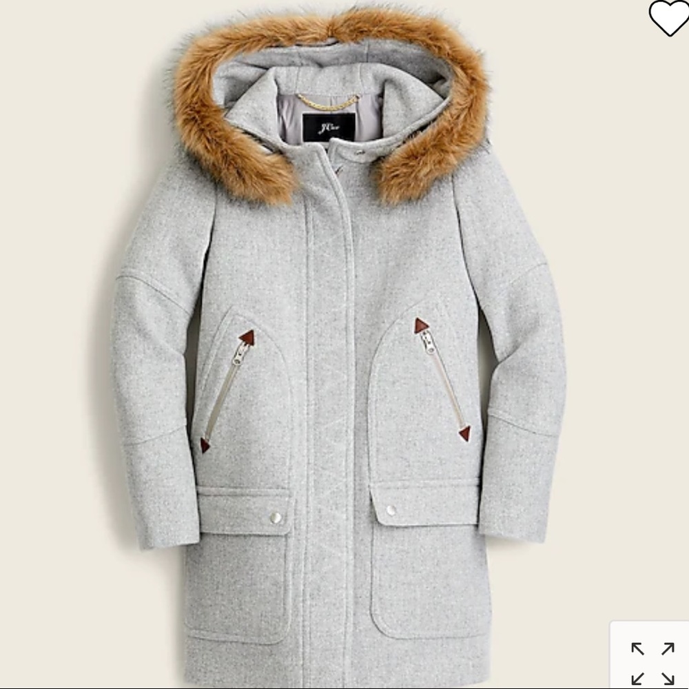 J.crew chateau wool parka